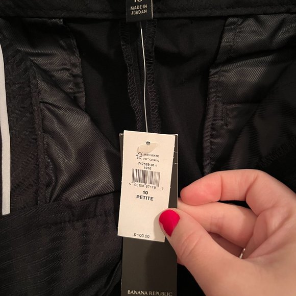 Banana Republic Sloan Boot Cut Pant, Petite 10, Black - Picture 3 of 3